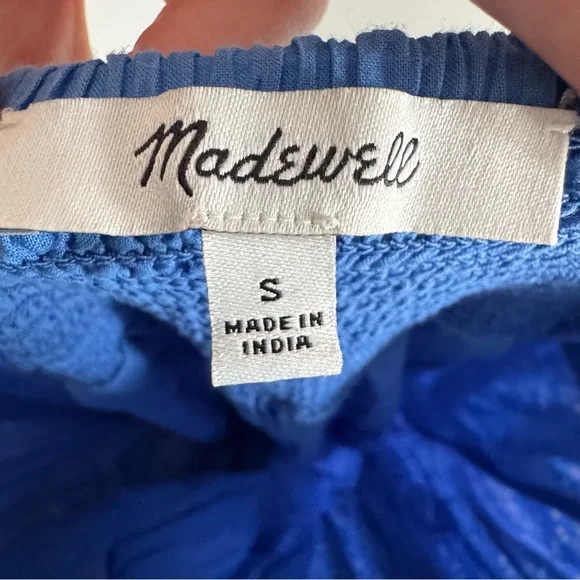 Madewell Purple Tiered Ruffled Midi Dress in Summer Vines - Picture 4 of 6